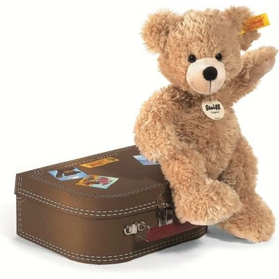 STEIFF Friends Fynn Teddy bear in suitcase beige