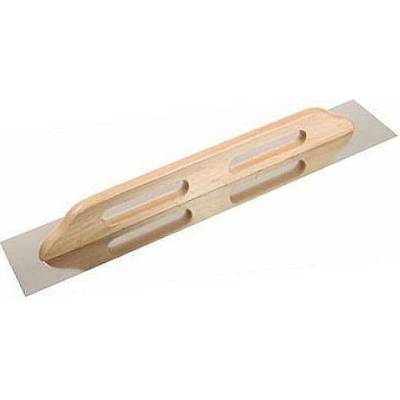 Těsmat cz Hladítko nerez rovné 60x13cm, dřevěná rukojeť TESD3055