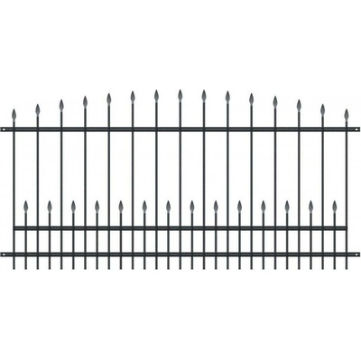 Kovové plotové pole PLP31 š. 2500 x v. 1200 mm
