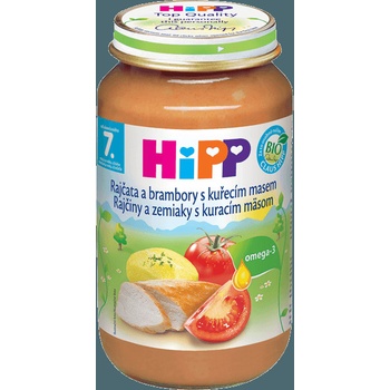 HiPP Bio Rajčiny s kuraťom a so zemiakmi 220 g