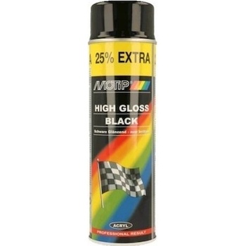 MOTIP DUPLI RALLYE BLACK GLOSS Barva ve spreji, černá, lesk, 600 ml 604005