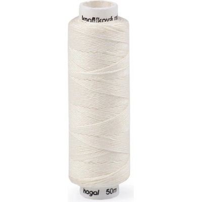 Nitě lněné knoflíkové 50 m, malé, 010 krémová nejsvět.