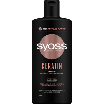 Syoss šampón pre poškodené vlasy Intense Keratin 440ml