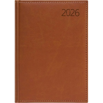 TopTimer Calendart Business 2026 B021 A5 кафяв дневник с дневен график 26C021B-001 (26C021B-001)
