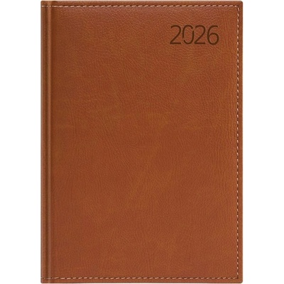 TopTimer Calendart Business 2026 B021 A5 кафяв дневник с дневен график 26C021B-001 (26C021B-001)