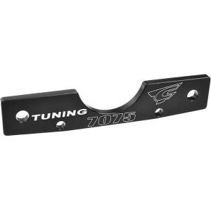 Team corally - Suspension Arm Mount - RF - Swiss Made 7075 T6 - 3mm - Hard Anodised - Black - Made In Italy C-00180-681 (C-00180-681)