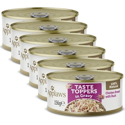 Applaws Dog Taste Toppers in Gravy kuřecí prsa s kachnou 6 x 156 g