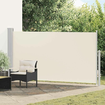 vidaXL Zatahovací boční markýza 160 x 300 cm krémová