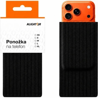 ALIGATOR ponožka na telefon M, černá