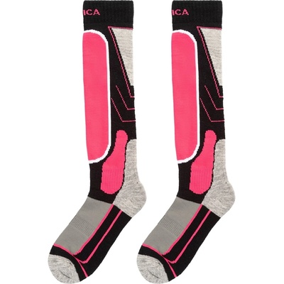 Nevica Юношески ски чорапи Nevica Meribel 2 Pack Ski Sock Juniors - Pink