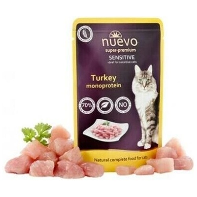 Nuevo cat Adult Sensitive Mono Turkey 16 x 85 g