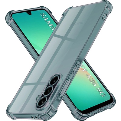 Techsuit Калъф за Samsung Galaxy A26 5G - Techsuit - Удароустойчив Clear Silicone - Опушено Черен