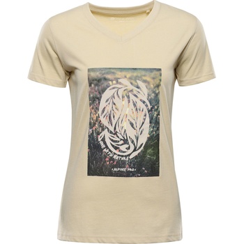 ALPINE PRO Дамска памучна тениска ALPINE PRO DORENA wood ash вариант pc ALPINE PRO | Kafyav Bezhov | ЖЕНИ | L