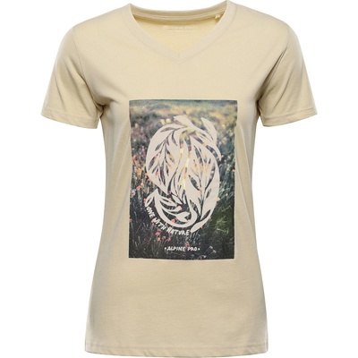 ALPINE PRO Дамска памучна тениска ALPINE PRO DORENA wood ash вариант pc ALPINE PRO | Kafyav Bezhov | ЖЕНИ | L