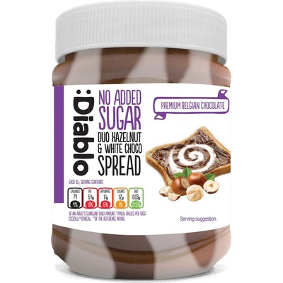 Diablo Lieskovo-orieškový krém s bielou čokoládou so sladidlom 350 g