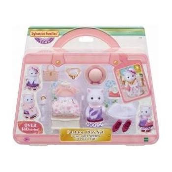 EPOCH Сглобяеми Фигурки Sylvanian Families The Fashion Suitcase And Big Sister Persian Cat