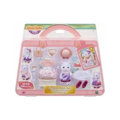EPOCH Сглобяеми Фигурки Sylvanian Families The Fashion Suitcase And Big Sister Persian Cat