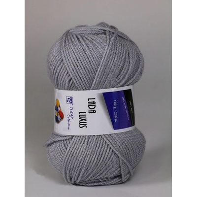 Pletací příze Vlnap LADA LUXUS 56177 světle šedá, klasická, 100g/230m