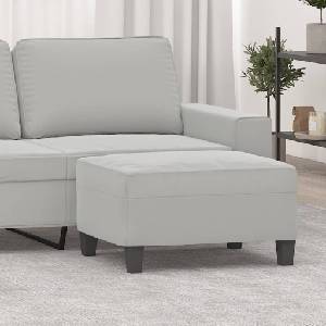 vidaXL Табуретка, светлосива, 70x55x41 см, плат микрофибър (349362)