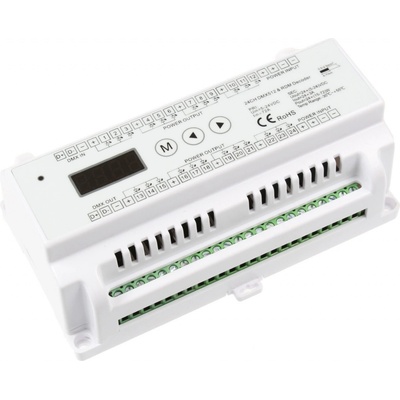 DMX dekodér 24CH DIN - dimLED dekodér DMX 24CH DIN