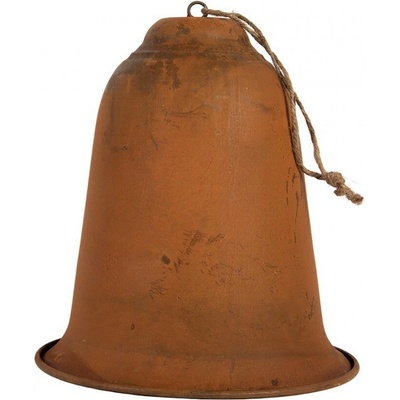 Rustikální rezavý závěsný zvonek Bell Rust M - Ø 15*17 cm - Clayre & Eef