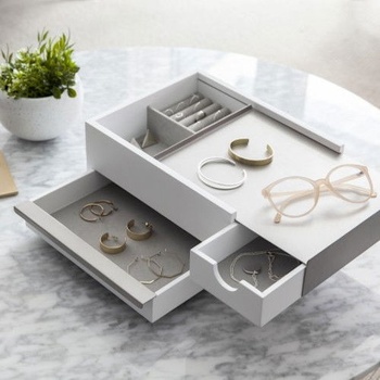 Umbra šperkovnice STOWIT nikl 290245670 bílá