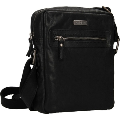 Lagen pánska kožená crossbody taška 4428 čierna