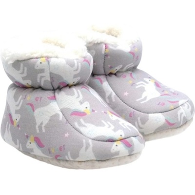 Бебешки буйки Funny Baby - Unicorn, размер 17, 4-8 м, сиви (7366-21)