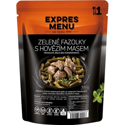 EXPRES MENU Zelené fazolky s hovězím masem 300 g