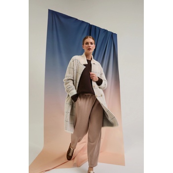 Moodo Палто на каре бежово Moodo Moodo | Bezhov | ЖЕНИ | XS