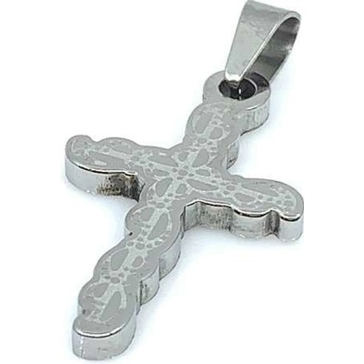 Jan Kos jewellery Ocelový přívěsek kříž 12114943