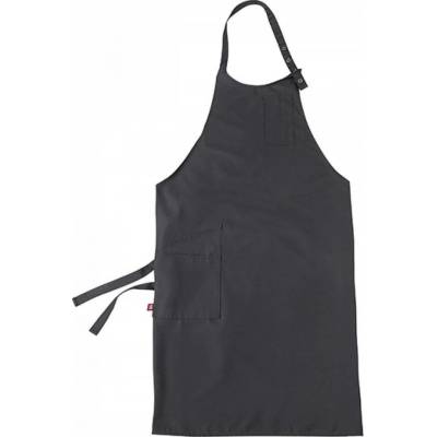 CG Workwear Someliérská nemačkavá zástěra Vittoria s malou náprsní kapsou šedá havraní 105x75cm CGW1135