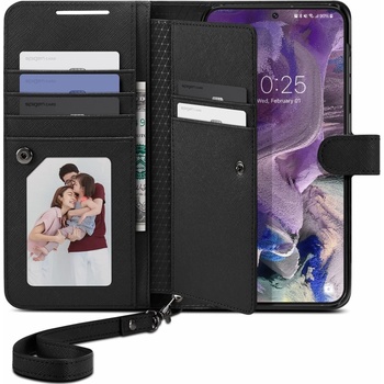 Spigen Калъф Spigen - Wallet S Plus, Galaxy S23 Plus, черен (8809896740784)