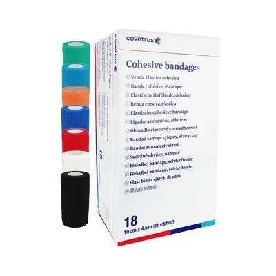 CVET Obinadlo elast. 10 cm x 4,5 m mix barev 18 ks
