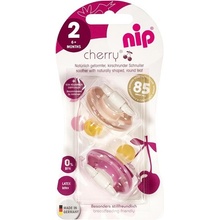 Nip Cherry šidítko kaučuk 2ks red/pink