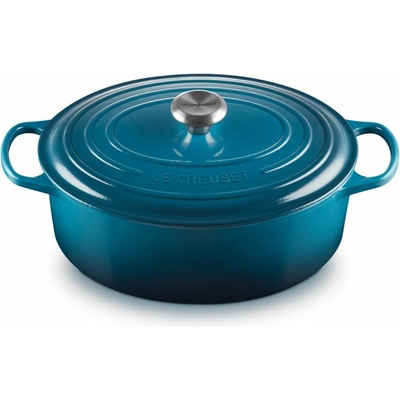 Le Creuset Kastrol SIGNATURE 31 cm, 6,3 l, oválný, DEEP TEAL, litina