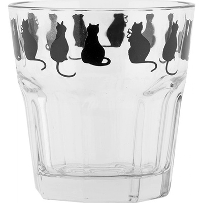 Clay Sklenička na vodu s kočkami a srdíčkem Dog&Cat Ø 8*8 cm re & Eef 200 ml