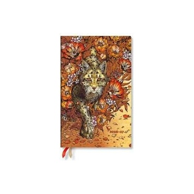 Lynx Rising Maxi Vertical Hardcover 18-Month Weekly Planner, 208pg, 80gsm by Paperblanks Erica Williams Art 2027