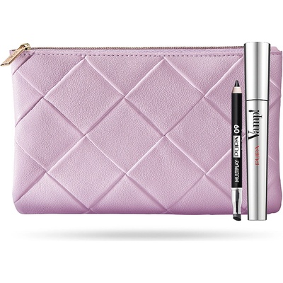 PUPA Комплект Pupa: Vamp! без парабени допълнителен обем спирала 100 черна 9 ml + Multiplay Double-Ended сенки за очи и очна линия Kajal 2-в-1 09 наситено черно 12 g