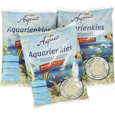 Dehner Aqua štěrk bílý 5-8 mm 3x5 kg