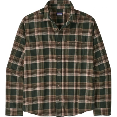 Patagonia Мъжка риза с копчета Patagonia L/S LW Fjord Flannel Shirt - Cozy Cabin: Treeline Green - размер XL (033-0627-4014)
