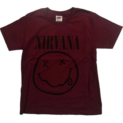 Nirvana Grey Smiley Červená