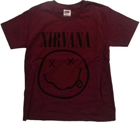 Nirvana Grey Smiley Červená