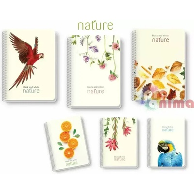Black&White Тетрадка B&W Nature B5 150л, спирала PVC