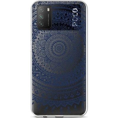 Pouzdro TopQ Xiaomi Poco M3 silikon Navy Mandala