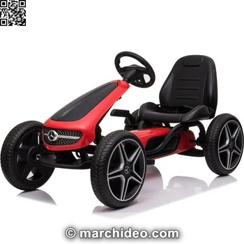Mercedes Картинг Mercedes Pedal Go Kart с меки гуми (XMX610)