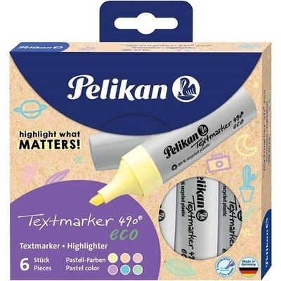 Pelikan Eco 490 sada 6ks pastelové barvy