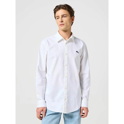 Wrangler pánska košeľa dlhý rukáv Oxford 112350485 white