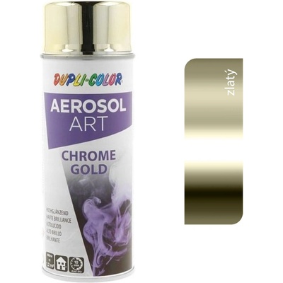 Dupli color Aerosol Art Lesk, rýchloschnúci-univerzálny akrylát v spreji - zlatý efekt vysoko lesklý 400ml