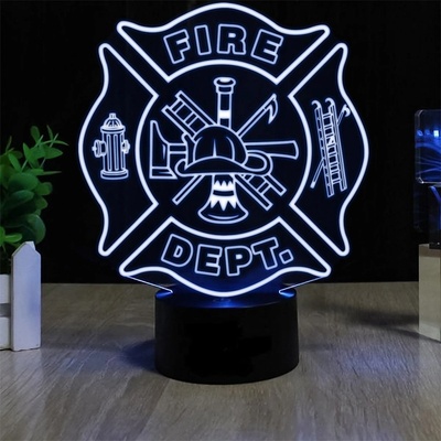 Beling Detská lampa, Hasické logo, 7 farebná QS330